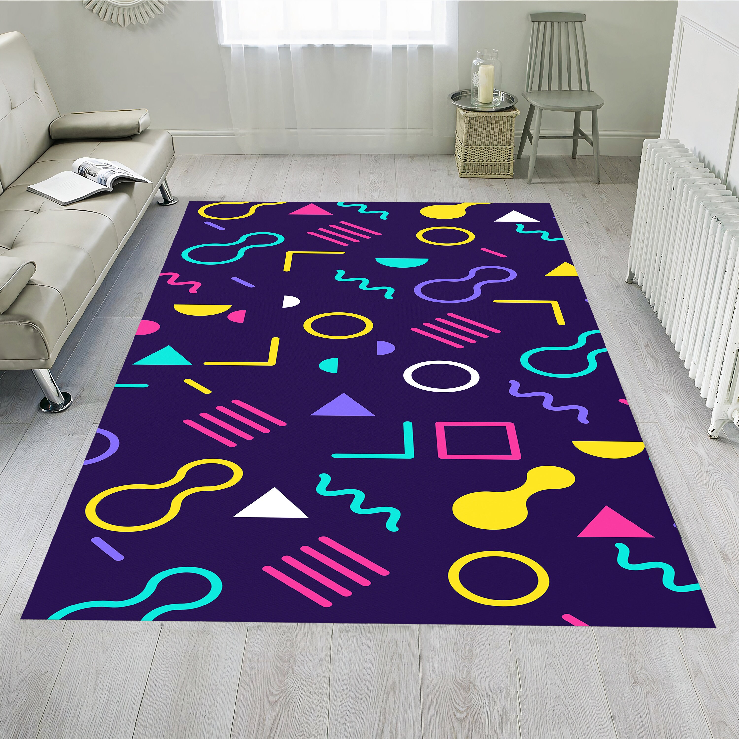 Arcade Rug, Colorful Area Rug, Gift for Gamer, Modern Rug, Teen Room ...