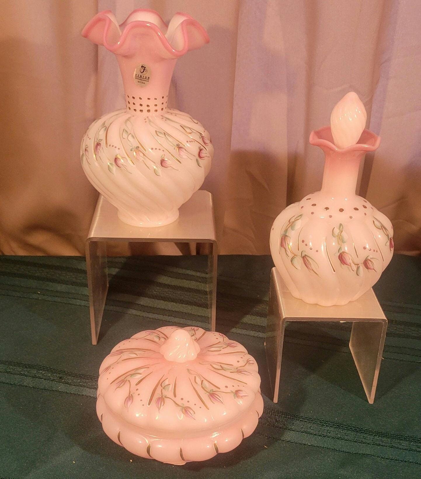 フェントン Fenton ドットパターン キャンディジャー フェントン