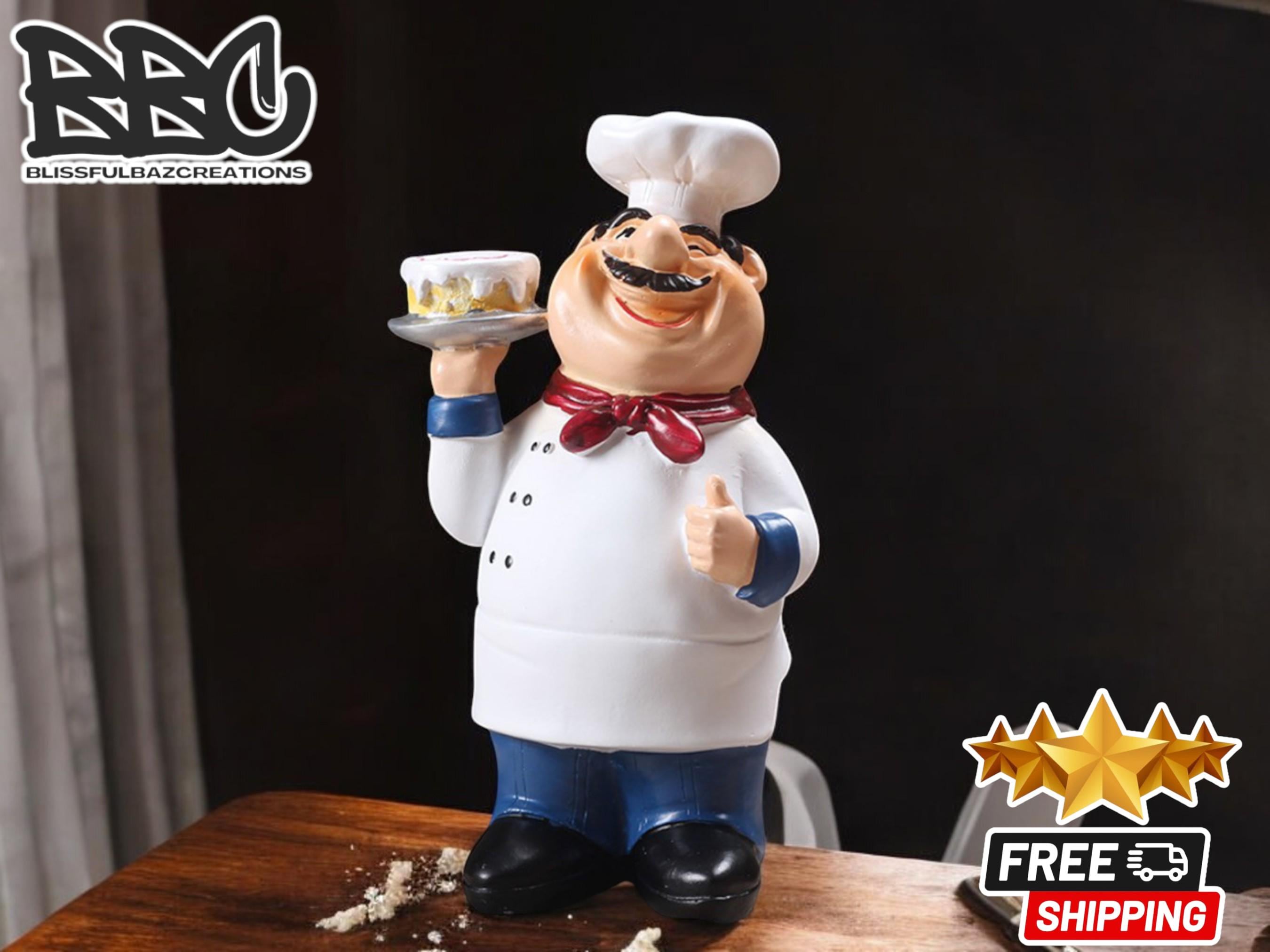 Large chef statue kitchen - Etsy 日本