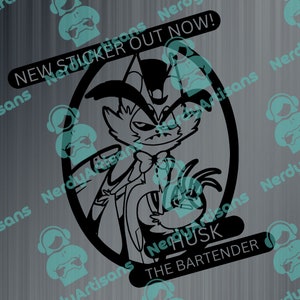 Hazbin Hotel Inspired - Husk Vinyl Decal Sticker
