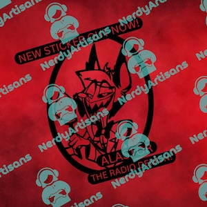 Hazbin Hotel Inspired - Alaster Vinyl Decal Sticker