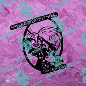 Hazbin Hotel Inspired - Velvette Vinyl Decal Sticker