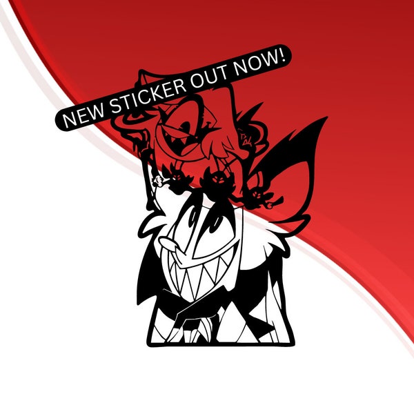 Hazbin Hotel Inspired - Alaster and Nifty Vinyl Decal Sticker