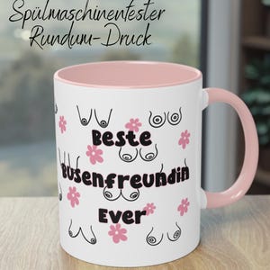 Cup bosom friend - gift idea for best friend, coffee mug breasts cup, funny friendship mug, best friends tea cup