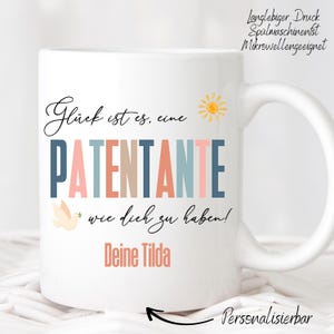 Mug gift idea for godmother - personalizable mug, gift idea baptism or birthday present for godparents, world&#39;s best godfather
