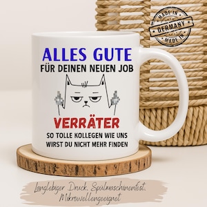 Farewell gift for colleague, gift idea for job change, funny mug traitor, farewell gift, work colleagues