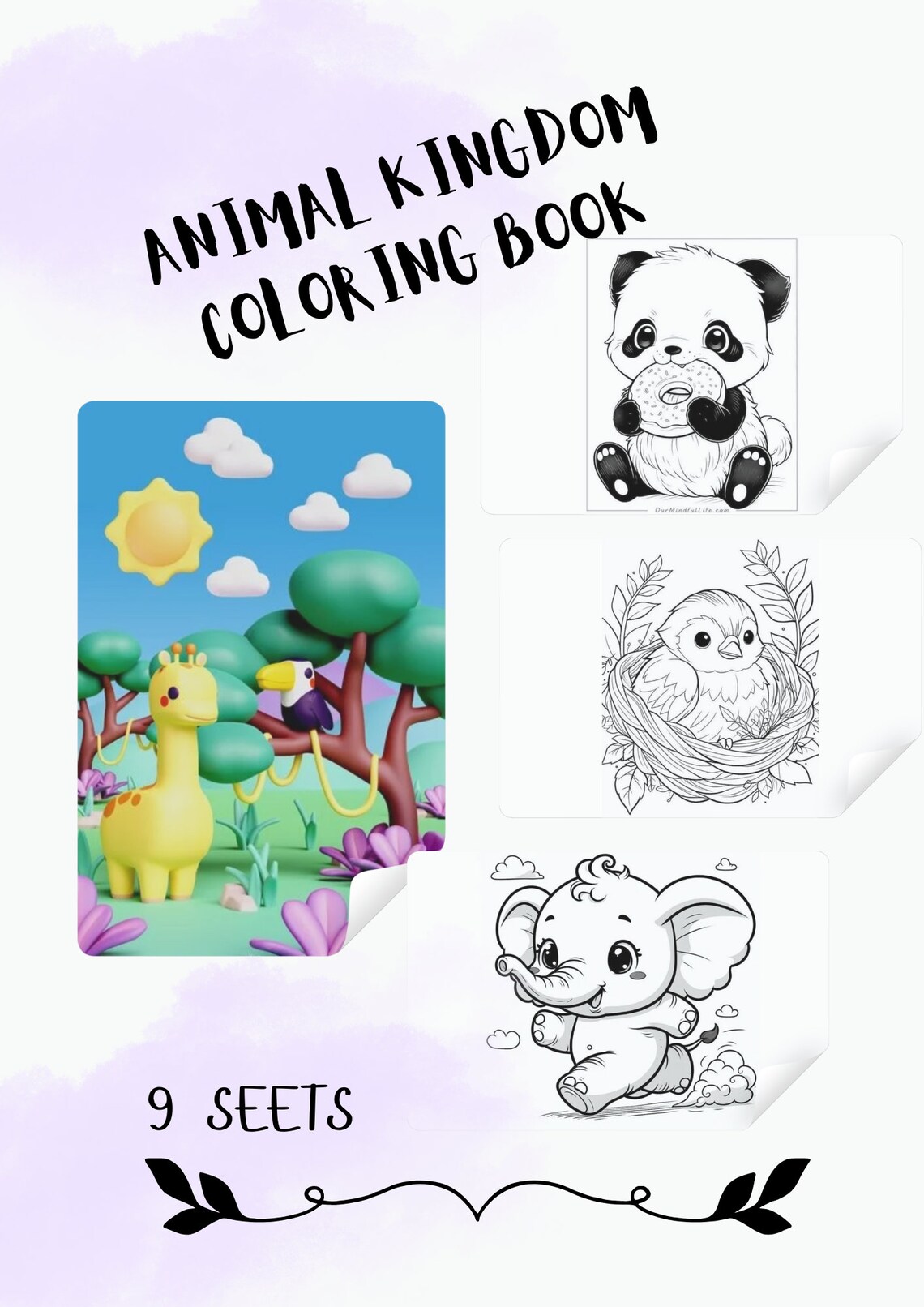 Animal Kingdom Coloring Pages- 9 Charming Pages for Coloring Fun ...