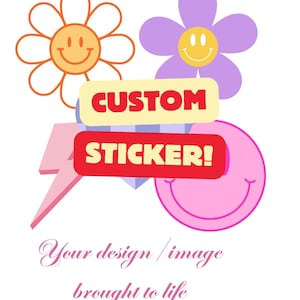 Premium vinyl waterdicht CUSTOM STICKERS | Jouw ontwerp of afbeelding | Kiss- en stansopties beschikbaar | Verschillende materialen beschikbaar