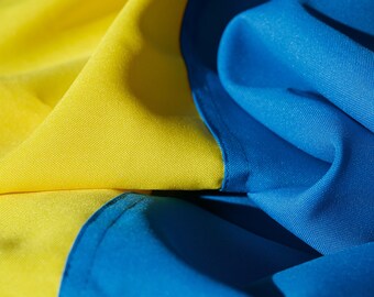 Drapeau de l'Ukraine, drapeau bleu-jaune de l'Ukraine, grand drapeau national ukrainien