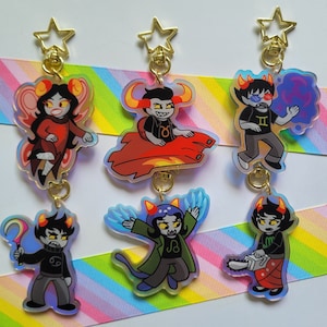 Homestuck Trolls Rainbow Keychains - Warmbloods