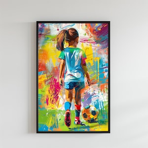 Póster infantil de fútbol Póster inspirador EM24 Imagen colorida EM 2024 Imagen de pared en color del juego Imagen infantil de fantasía personalizada Impresión individual