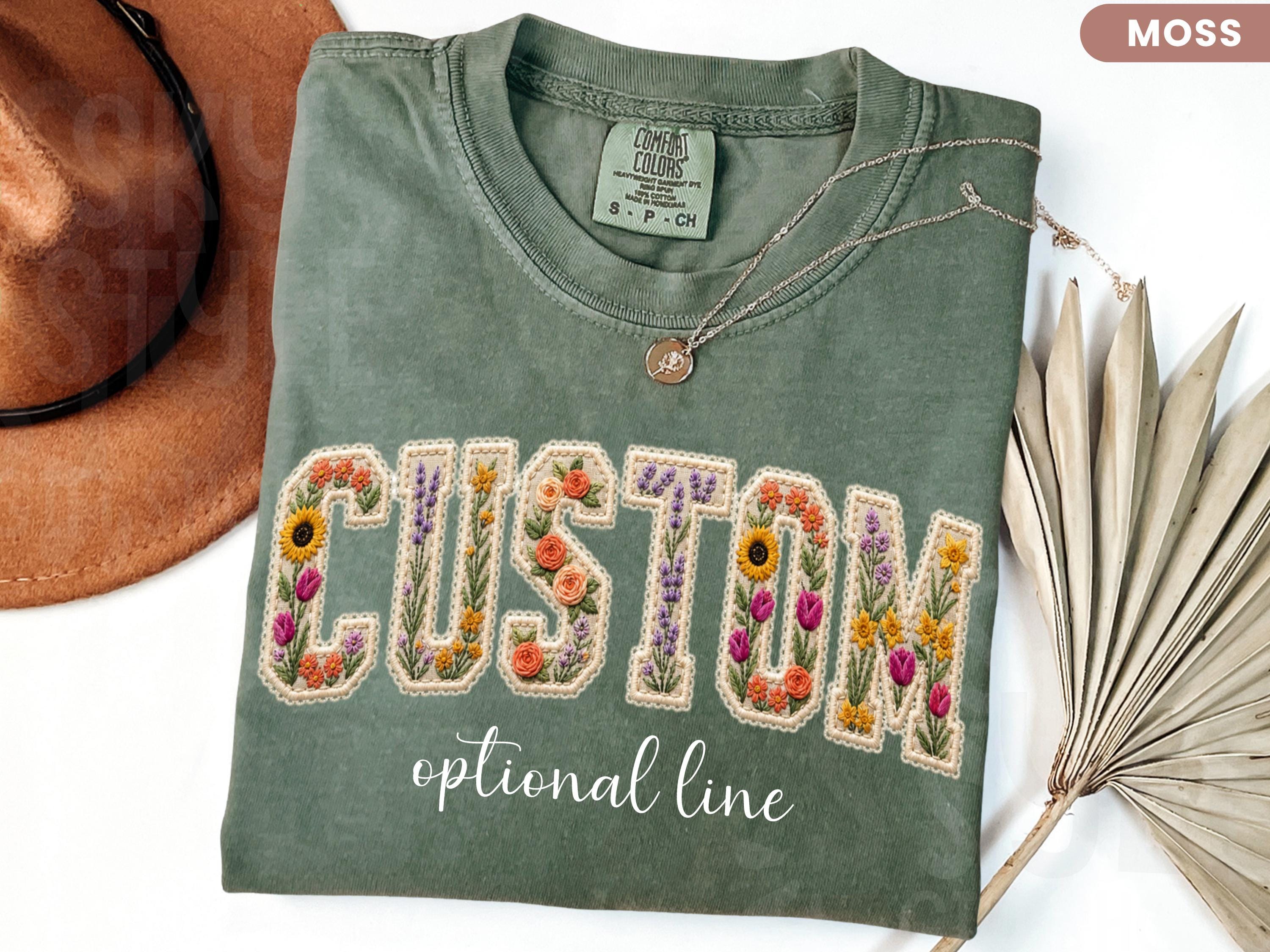 Patchwork Name Shirt - Etsy