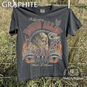 Vintage David Allan Coe Shirt, D.A.C. Outlaw Country Music Tee, Retro Graphic T-Shirt, Comfort Colors Tee, Made in America Music Fan Gift
