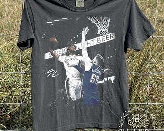 Camiseta vintage de basquete Stephon Castle, estilo retrô de camiseta rap, camiseta estampada oversized, roupa esportiva estética, presente para fã de basquete