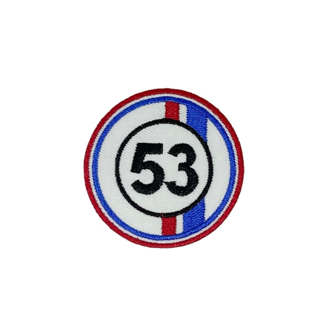 NH Herbie 53 Number Iron on Patches - Embroidery Applique Patches for ...