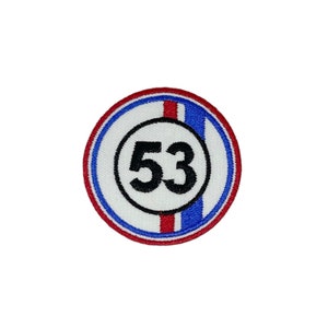 NH Herbie 53 naszywki do prasowania z numerem - naszywki z haftem do dekoracji