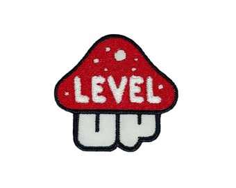 NH Level Up Iron On Patches - Embroidery Applique Patches For Decoration