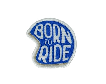 NH Born To Ride Iron On Patches - Embroidery Applique Patches For Decoration