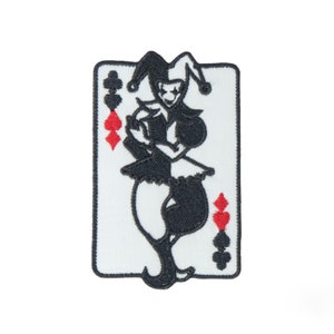 NH DIY Joker Card - Patches para passar a ferro - Patches de apliques bordados para jaquetas, jeans, roupas decorativas, mochilas, bolsas, lenços, etc.