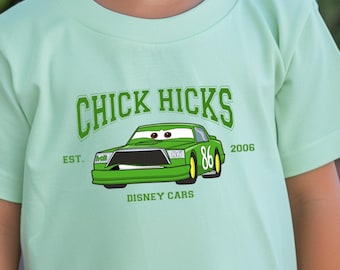 Chick Hicks Varsity Shirts Cars Varsity Shirts Disneyland Shirts Disneyworld Shirts Disney Cars Shirts Epcot Family Matching