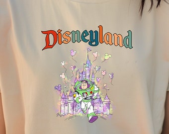 Disneyland Buzz Lightyear Shirts Toy Story Castle Shirts Birthday Gift for Disney Fan, Disneyworld Shirts Epcot Family Matching Shirt