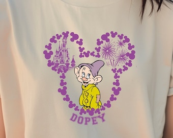 Dopey Dwarf Shirts Snow White and Seven Dwarfs Birthday Gift, Disneyland Shirts Epcot Family Matching Shirts Disney World Family Shirts