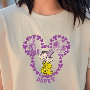 Dopey Dwarf Shirts Snow White and Seven Dwarfs Birthday Gift, Disneyland Shirts Epcot Family Matching Shirts Disney World Family Shirts