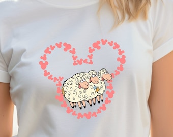 Toy Story Billy Goat Gruff Sheep Mouse Ears Shirts Toy Story Birthday Gift, Disneyland Shirts Disneyworld Shirts Disney Family Matching Tee