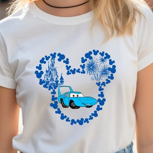 Cars The King Mouse Ears Shirts The King Cars Birthday Gift, Disneyland Shirts Disneyworld Shirts Disney Family Matching Shirt