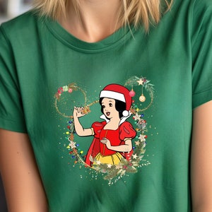 Snow White Holidays Shirts Snow White Mouse Ears Shirts Disney Holidays Shirts Disneyland Shirts Disneyworld Family Shirts Holidays Gift