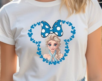 Princess Elsa Mouse Ears Shirts Disneyland Frozen Elsa Shirts Elsa Birthday Gift, Disneyworld Shirts Disney Family Matching Shirt