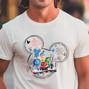 Inside Out Mouse Ears Shirts Inside Out Shirts Birthday Gift for Disney Fan, Joy Anger Embarrassment Sadness Anxiety Fear Disgust Shirt