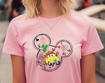 Luigi Cars Shirts Cars Movie Shirtss Disneyland Cars Shirts Birthday Gift for Cars Fan, Cars Movie Family Matching Shirts Epcot Shirt