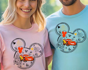 Lightning McQueen Shirts McQueen Cars Birthday Gift, Disneyland Shirts Disneyworld Shirts Disney Family Matching Shirt