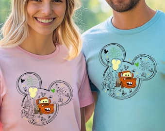 Tow Mater Shirts McQueen Cars Birthday Gift, Disneyland Shirts Disneyworld Shirts Disney Family Matching Shirt