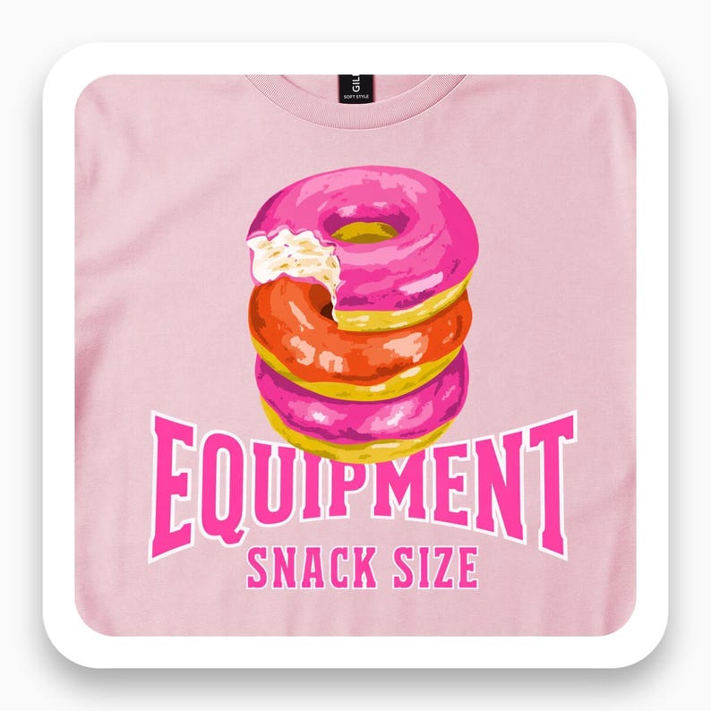 Equipment Snack Size Shirt, Funny Gym Tee, Fitness Humor Gift, Retro Athletic T-Shirt