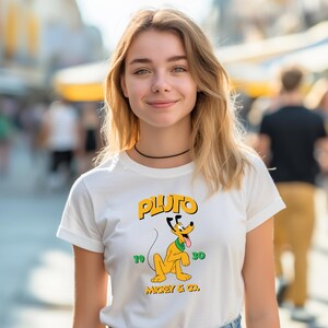 Pluto Shirts Disneyland Family Shirtss Disneyworld Matching Gift, Birthday Gift for Disney Fan, Cute Mickey Shirt Holidays