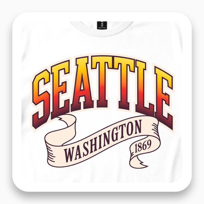 Seattle Washington Shirt, Vintage Pacific Northwest Tee, Travel Gift, Retro City T-Shirt