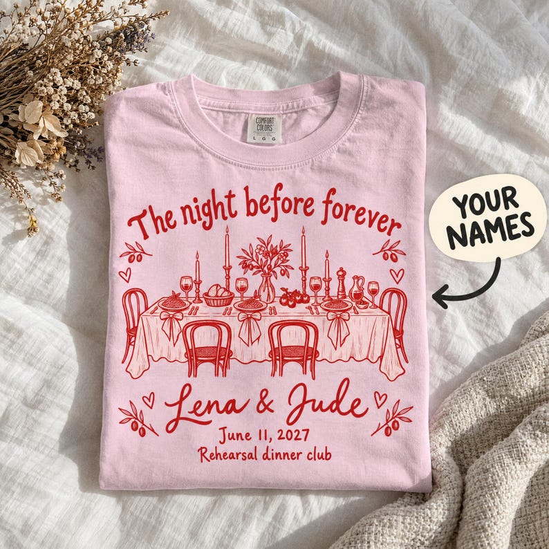 Personalized Rehearsal Dinner Shirt, photo 1