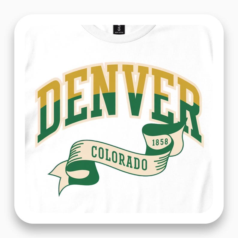 Denver Colorado 1858 Shirt, Mountain Town Tee, Colorado Gift, Vintage State T-Shirt