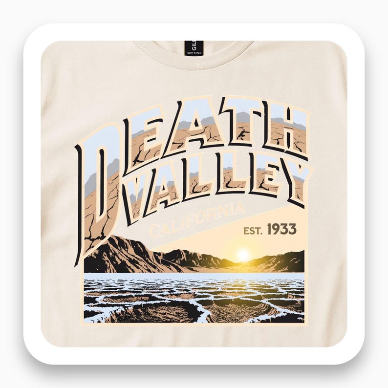 Death Valley California Shirt, Vintage Desert Tee, 1933 Salt Flats Gift, Southwestern Landscape T-Shirt