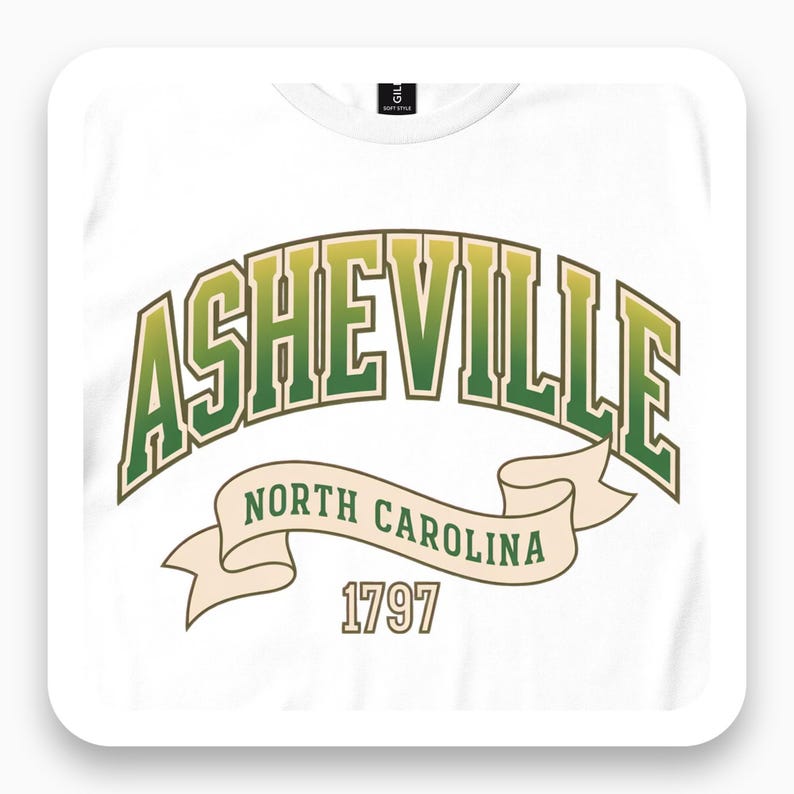 Asheville North Carolina Shirt, Blue Ridge Mountains Tee, Vintage 1797 Gift, Retro Travel T-Shirt