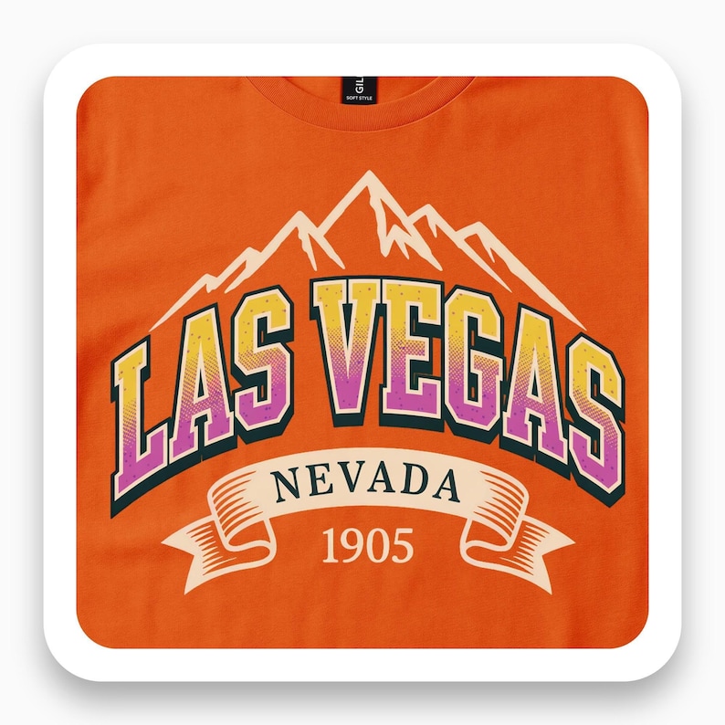Las Vegas Shirt, Vintage Nevada Tee, Desert Mountain Graphic Gift, Retro Travel T-Shirt