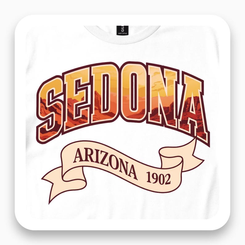 Sedona Arizona Shirt, Desert Sunset Tee, Arizona Travel Gift, Vintage Retro T-Shirt