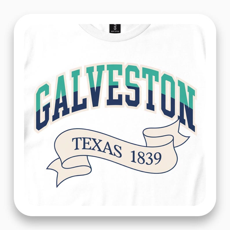 Galveston Texas Shirt, Coastal Heritage Tee, Gulf Coast Gift, Vintage 1839 T-Shirt