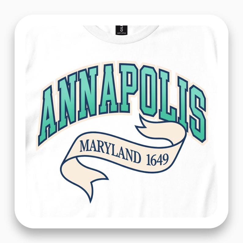 Annapolis Maryland Shirt, Chesapeake Bay Heritage Tee, 1649 Coastal Gift, Maryland History T-Shirt