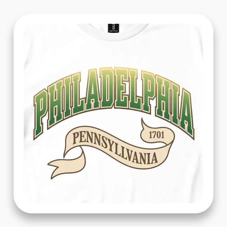 Philadelphia Shirt, Pennsylvania Heritage Tee, Vintage City Gift, Collegiate Style T-Shirt
