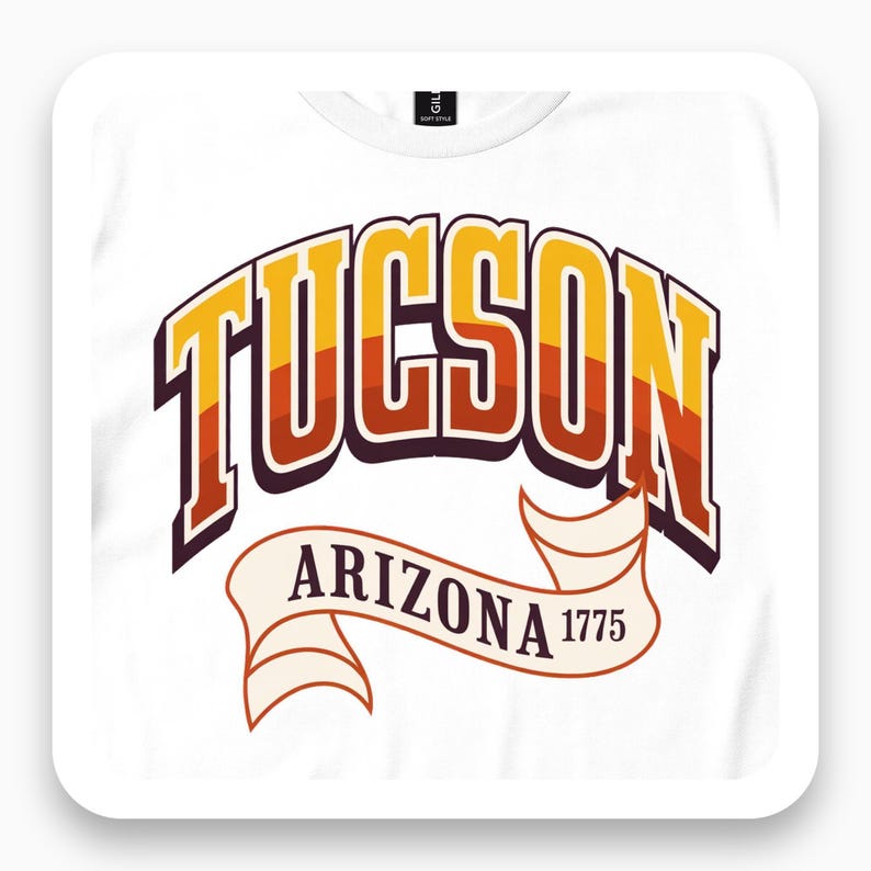 Tucson Arizona Shirt, Desert Sunset Tee, Vintage Arizona Gift, Travel T-Shirt