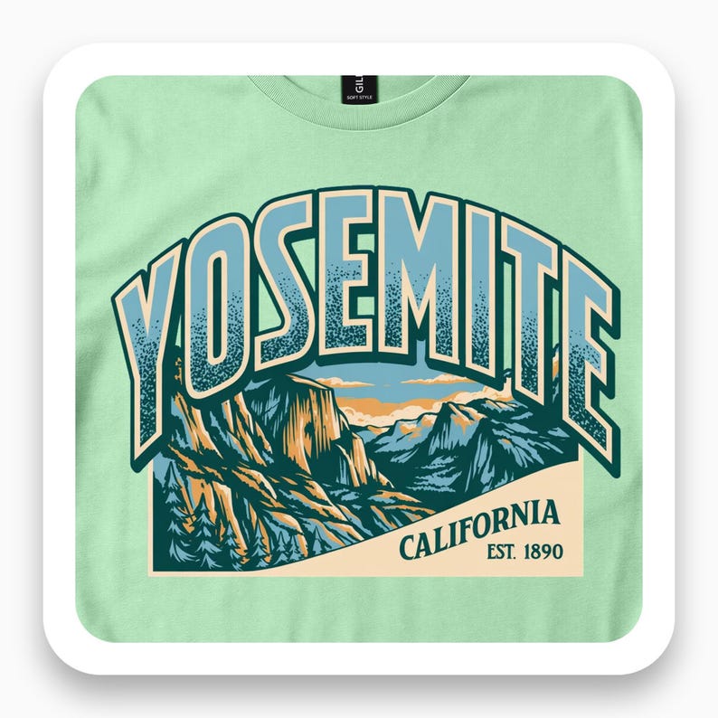 Yosemite California Shirt, Vintage National Park Tee, El Capitan Half Dome Gift, Retro Travel T-Shirt