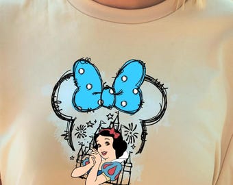Camiseta de Blancanieves, Regalo de cumpleaños para fans de Blancanieves, Camiseta de princesa de Disneyland, Camiseta a juego para grupos en Disney World, Conjunto de princesa
